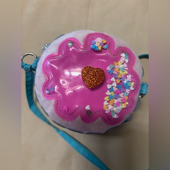 Cupcake Bag Purse Girls Blue Glitter Sprinkles Crossbody Claire’s - Picture 6 of 16